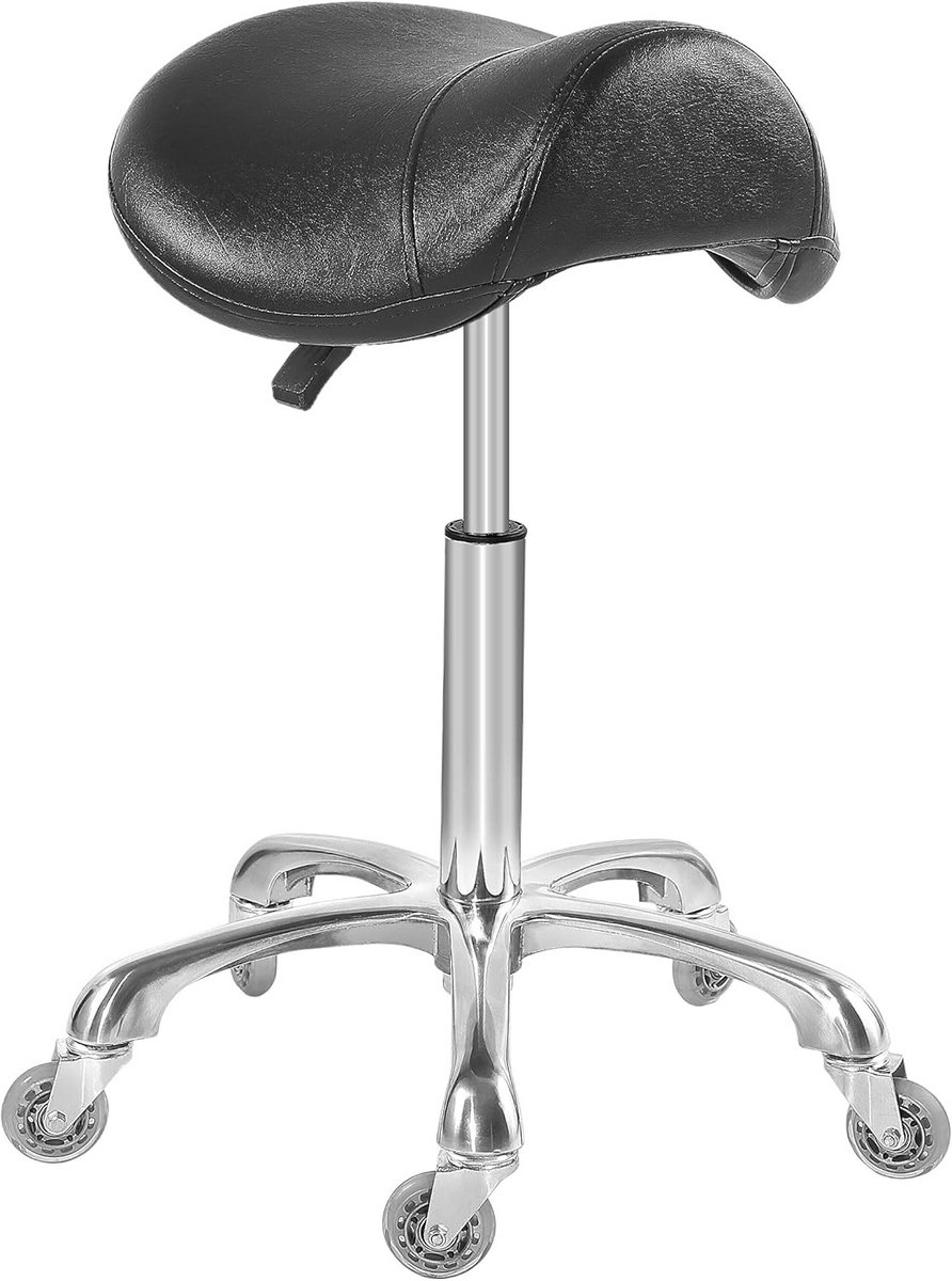 Zadelkruk op Wielen - Kapperskruk Ergonomisch - Tabouret - Draaiwiel