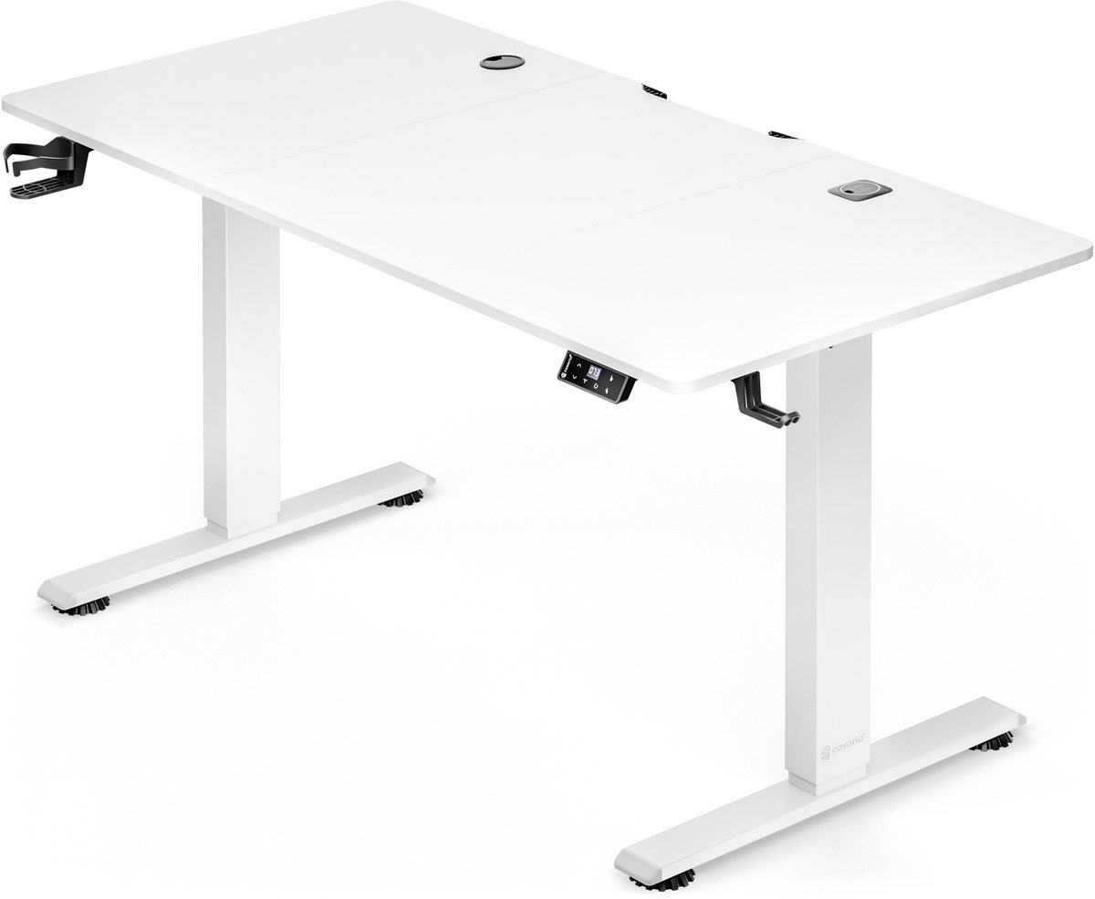 Casaria Elektrisch Zit-Sta Bureau 160x75cm - Wireless Charger