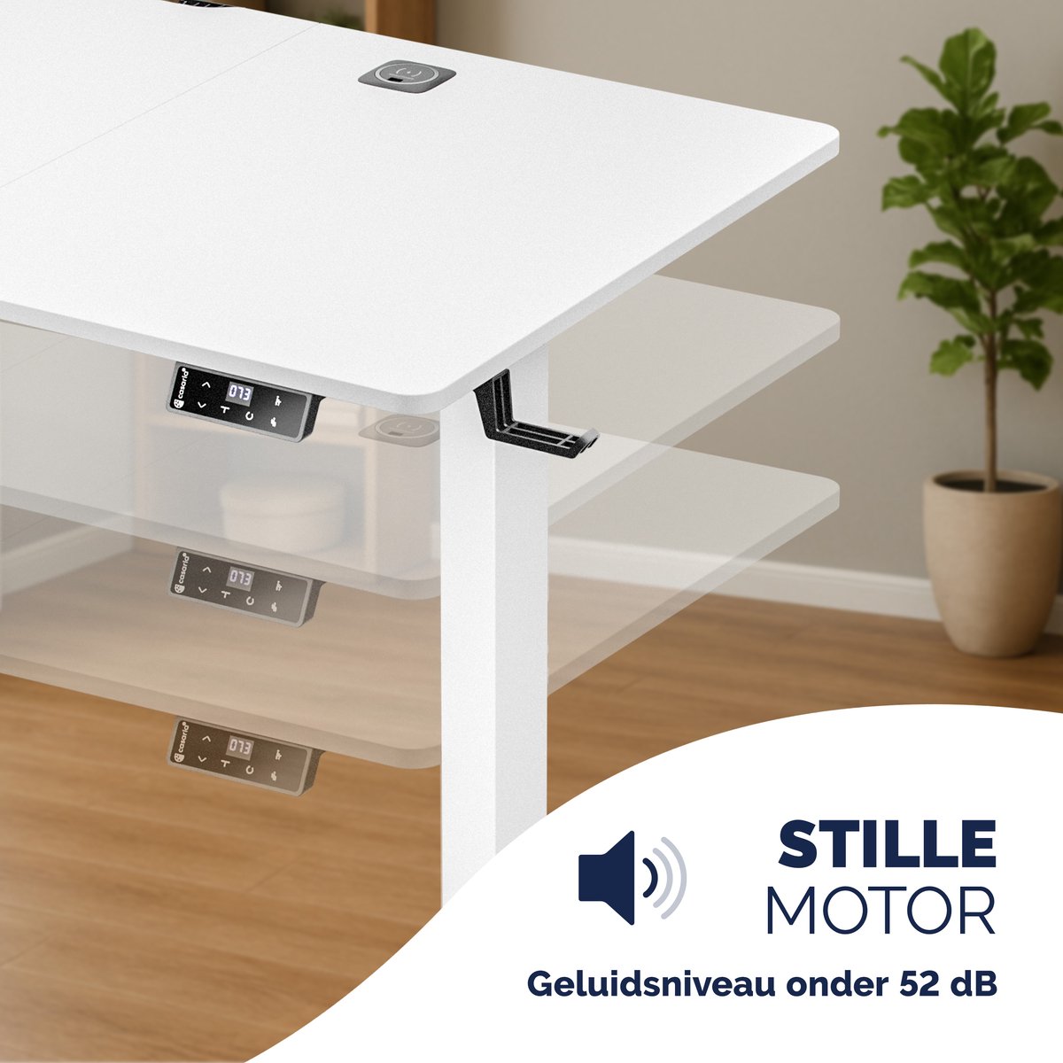 Casaria Elektrisch Zit-Sta Bureau 160x75cm - Wireless Charger thumbnail 3