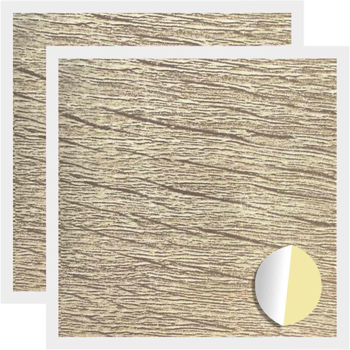 vidaXL - Zelfklevende - schroefcover - 2 - pcs - Sonoma - Eik - Ø - 20 - x - 0,5 - mm