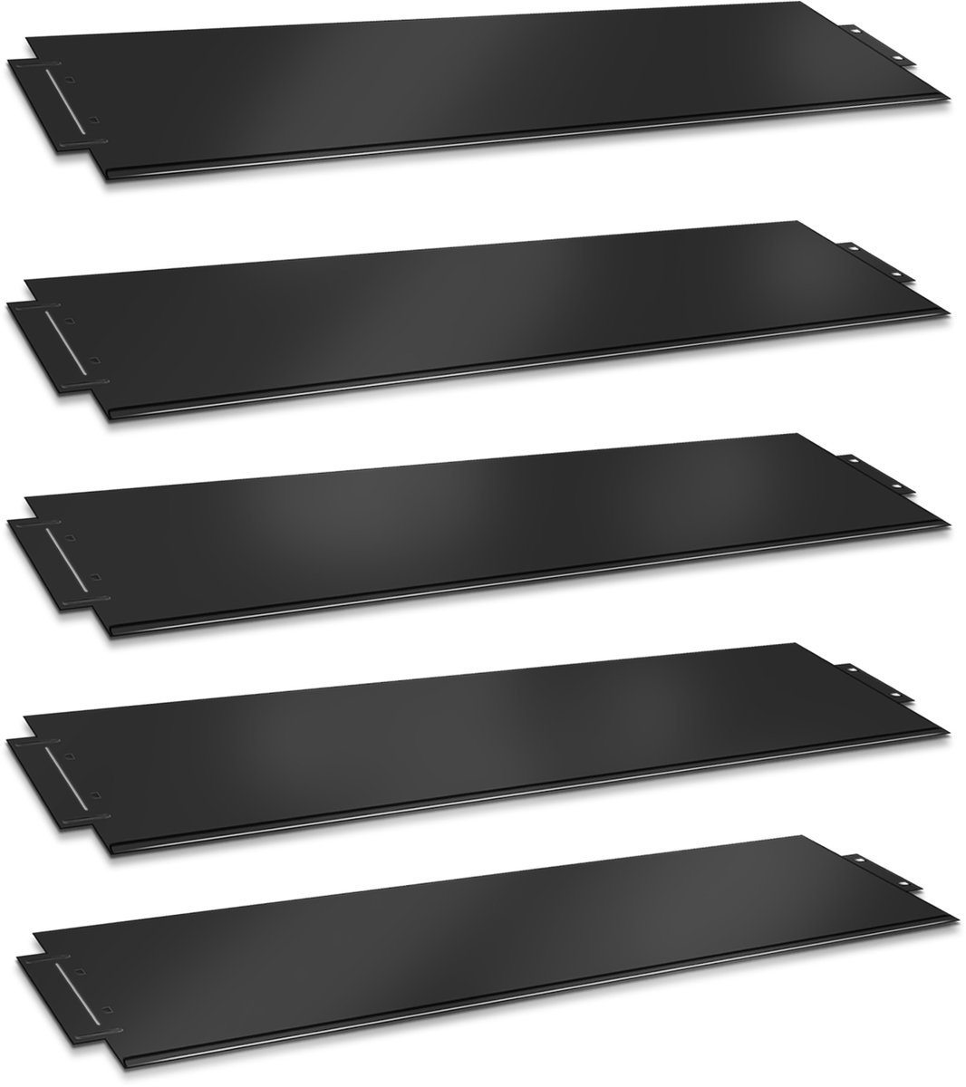 ACXIN Metalen Graskant 5 m x 18 cm - Verzinkte Tuinborder Afboording voor Gazon, Bloembed en Tuinpad - Weerbestendig en Duurzaam - Zwart