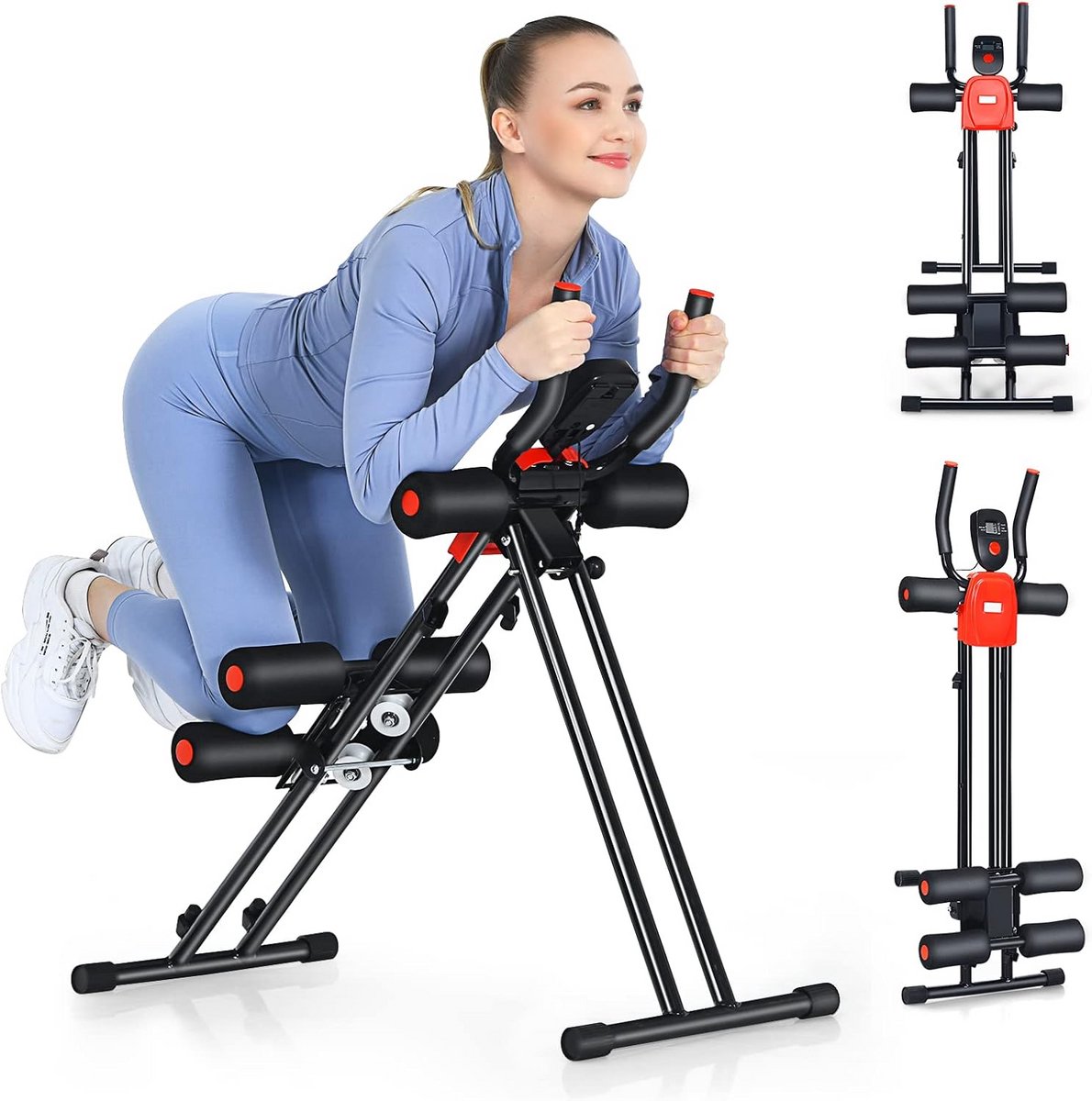 Opvouwbare Abdominal Trainer voor Thuis – Verstelbare Sit-Up Bank voor Core en Buikspiertraining