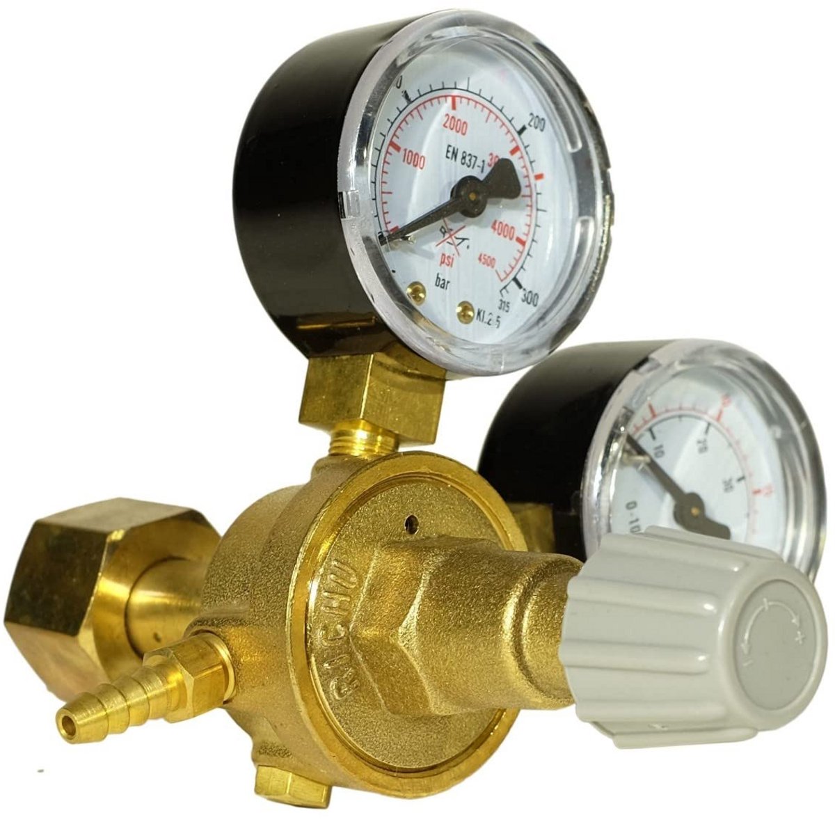 Dubbele manometer drukregelaar voor MIG/MAG/TIG met Argon/CO2 gas