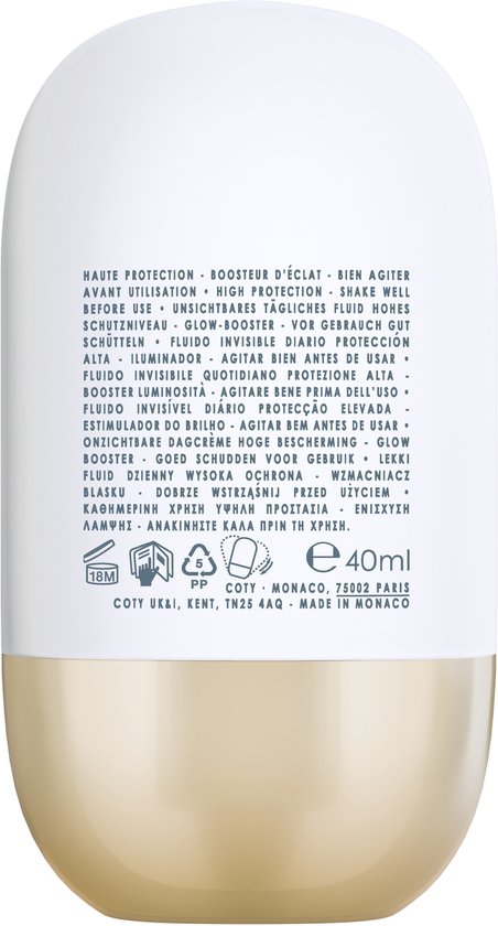 Lancaster Sun Perfect AIR Daily Invisible Fluid SPF50 Glow Booster, 40ml (1.3oz)