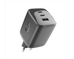 Fresh ’n Rebel Oplader iPhone & Samsung – 100W Adapter 2x USB-C & USB-A (3 poorten) – Krachtige Snellader iPhone & Samsung – Storm Grey