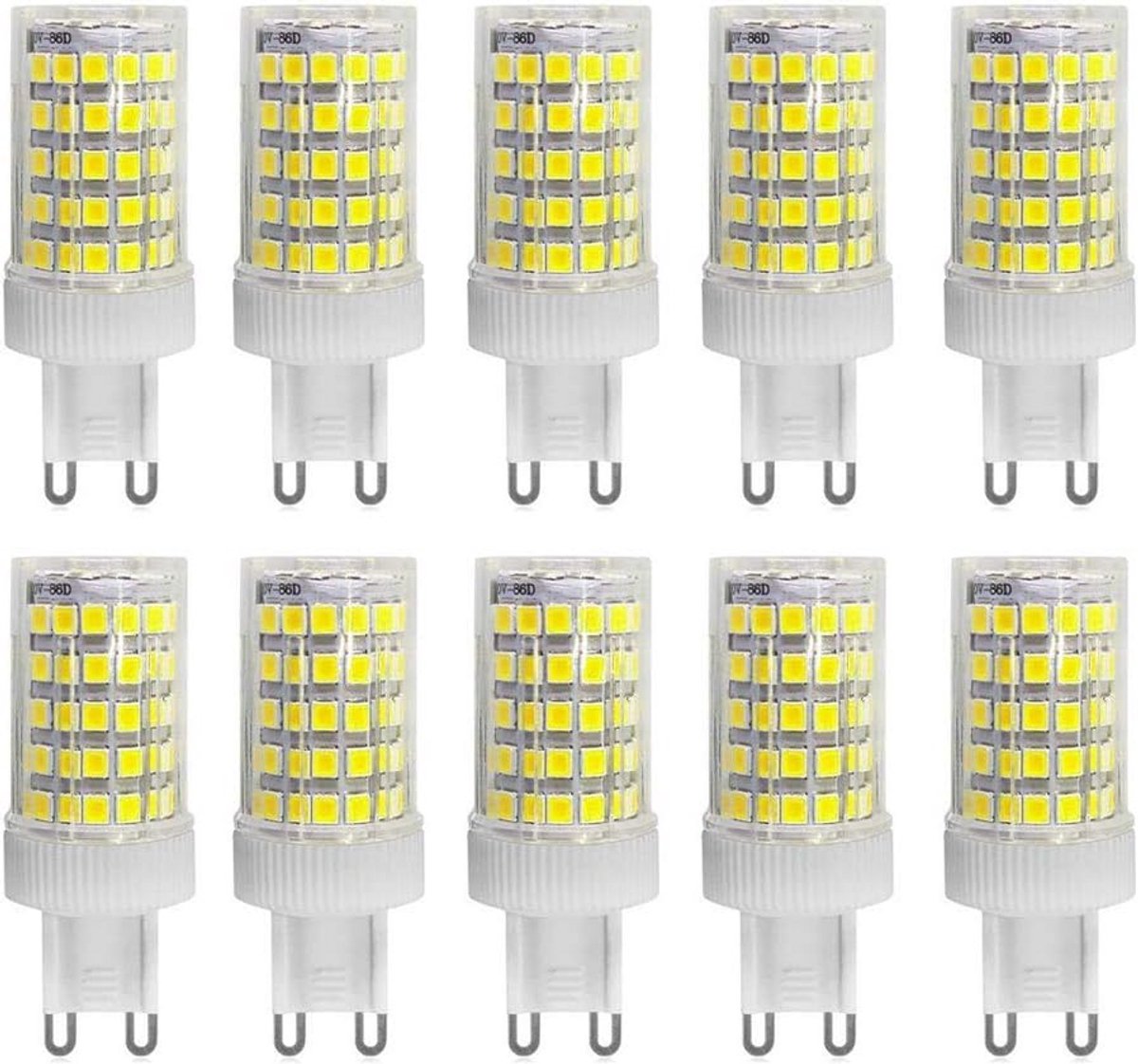 G9 LED Lamp 10W 6500K Koel Wit (10 Stuks) - Hoog Lichtrendement