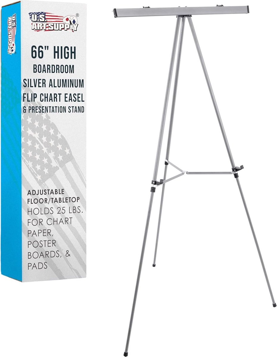 Verstelbaar Aluminium Flipchart Standaard voor Presentaties