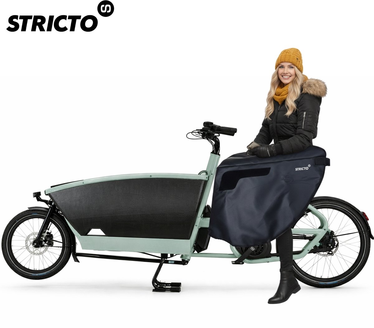 MEGA DEAL - Stricto Easy-On Premium Beenkleed – Bakfiets – Waterdicht & Winddicht - Beenwarmer Universeel