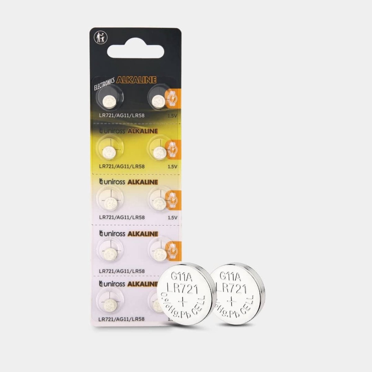 Uniross Alkaline Coin Cells AG11 10 pack