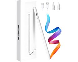 MAGICSHE Active Stylus Pen met Palm Rejection - Touchscreen Pen - 2 Extra Punten - Geschikt voor Apple iPad (vanaf 2018) - 6/7/8/9/10 gen, Air 3/4/5, Pro 11"/12,9", Mini 5/6