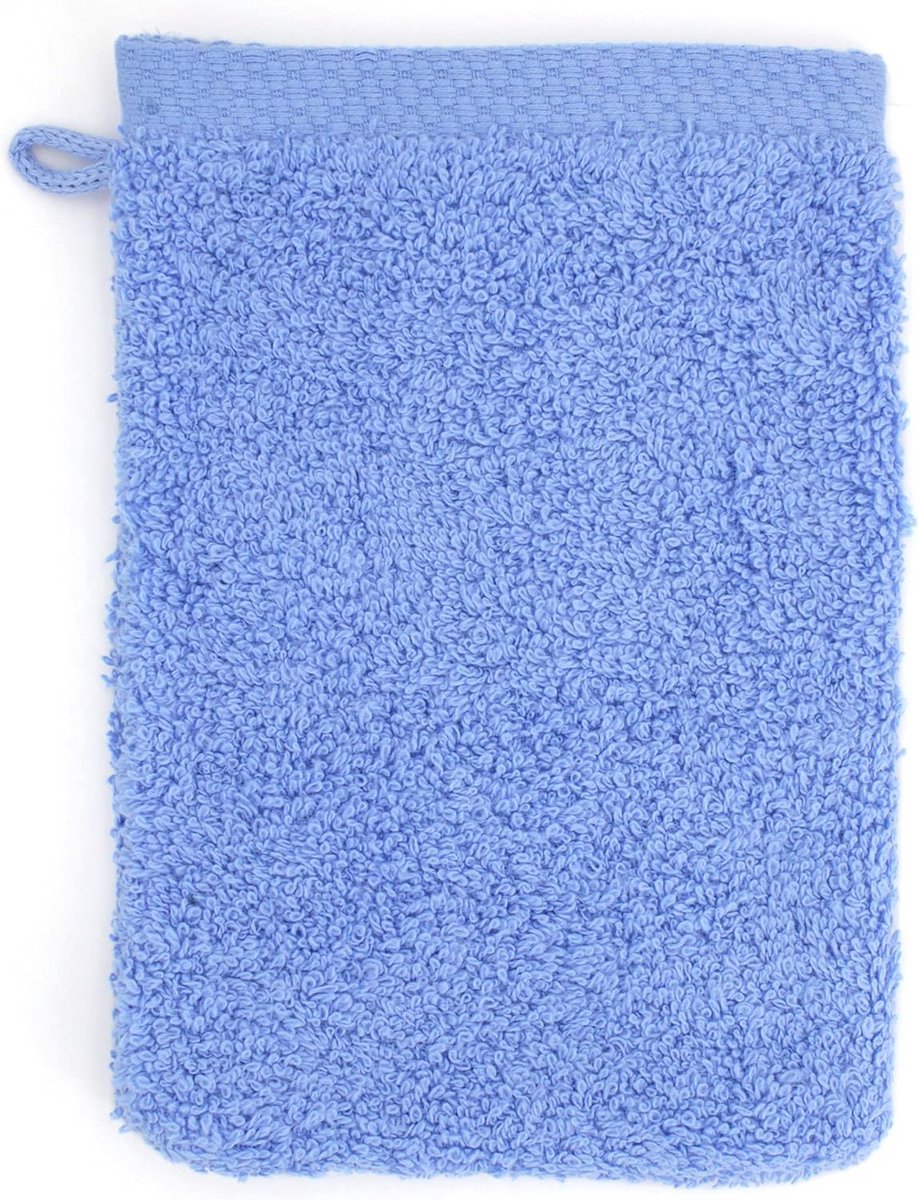 Set van 2 Luxe Katoenen washandjes 16x21 cm Zeeblauw 550 g/m²