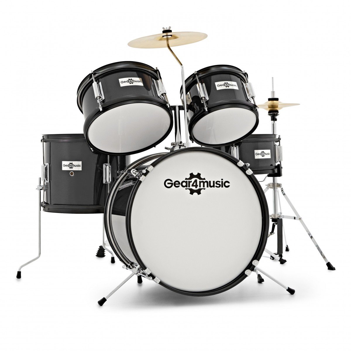 5-Delig Kinderdrumstel van Gear4music, Zwart