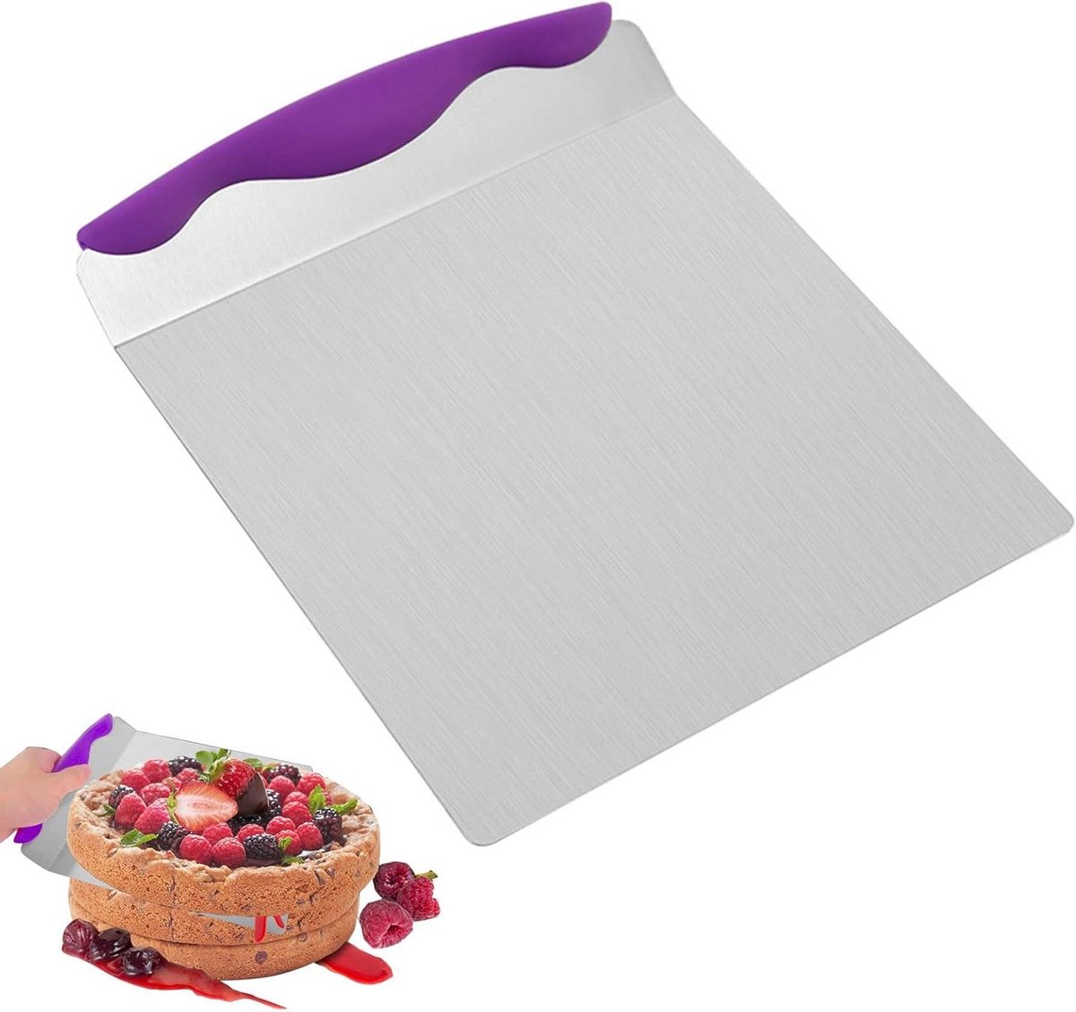 Overzetblad met Cake Lifter en Pizza-schep - Ideaal voor bakkers - 24 cm x 20,3 cm