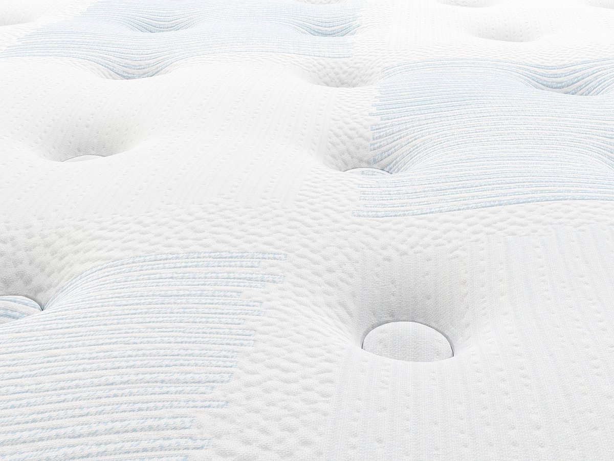 Vente-unique Boxspring met opbergruimte wit 140 x 190 cm + pocketveringmatras met 7 zones en gelfoam toplaag met traagschuim, dikte 23 cm - VARNO van YSMÉE