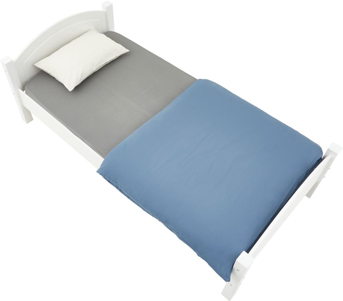 IDIMEX Massief houten bed FLIMS in wit, 90 x 200 cm