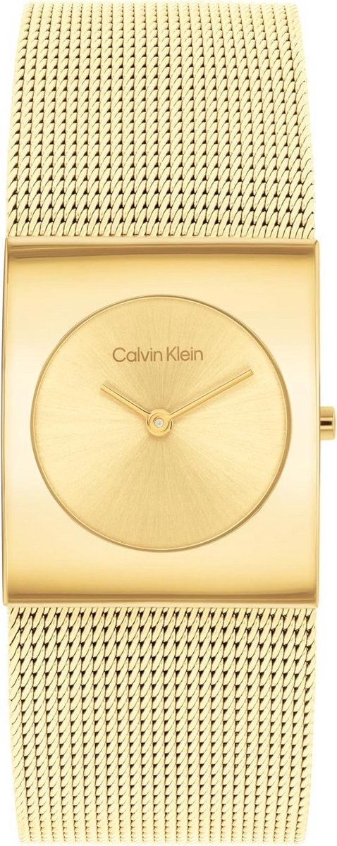 Dames Analoog Horloge met Minimalistische Wijzerplaat en Roségouden Mesh Armband