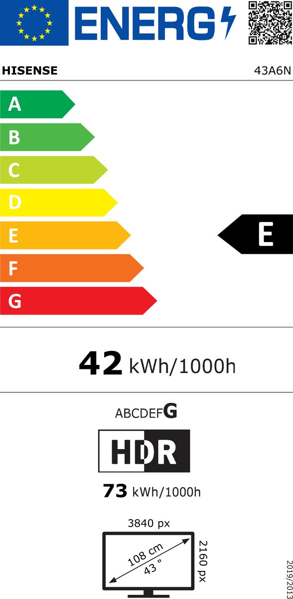 Hisense 43A6N - 43 inch - 4K LED - 2024 - afbeelding 2