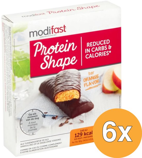 Modifast Protein Shape - Repen - Sinaas & Pure Chocolade - 6 x 186 gr van Merkloos — afbeelding 5
