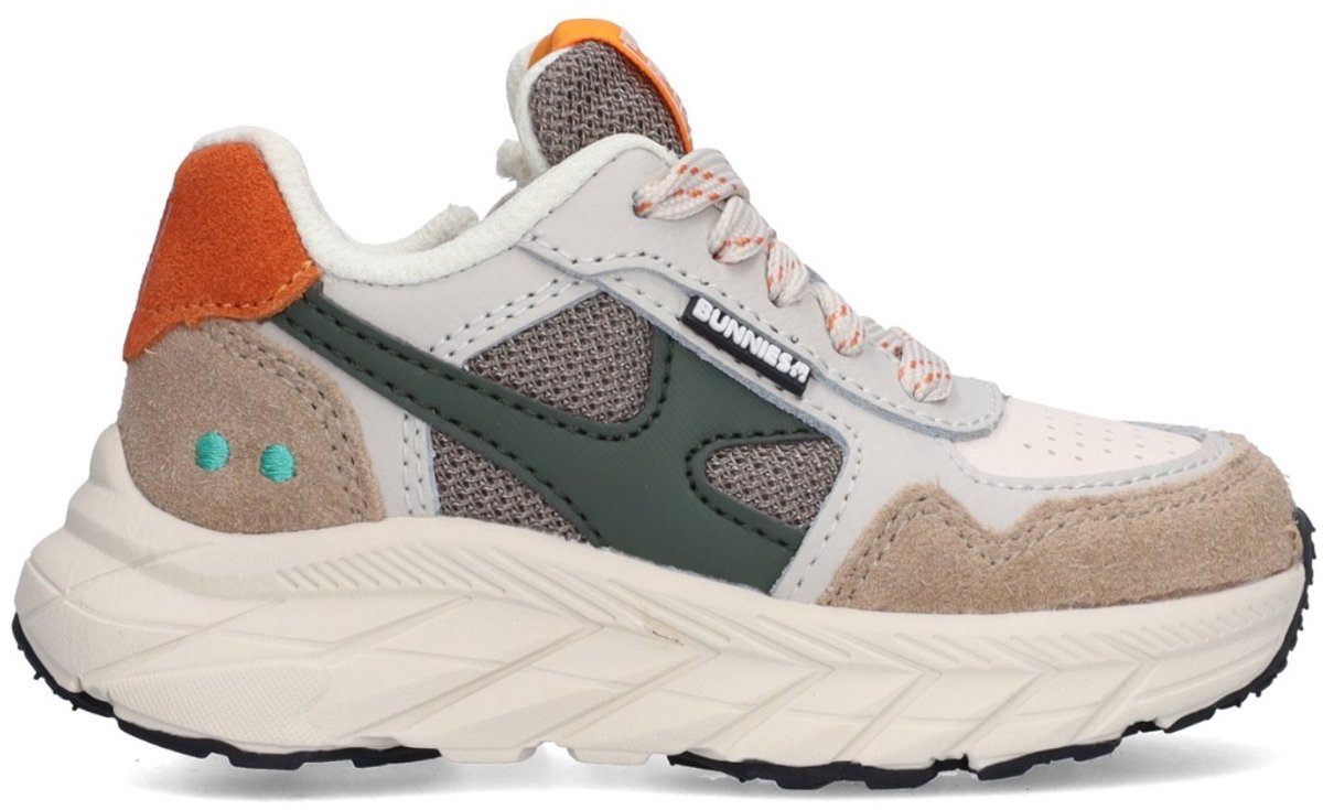 BunniesJR 226071-408 Jongens Lage Sneakers - Grijs - Leer - Veters