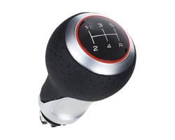 MODECAR S-LINE - Versnellingspookknop - Audi A4 B6 - Zwart en Zilver - 5 versnellingen