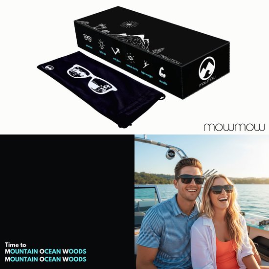 MowMow Vivid Zonnebril - Gepolariseerd - Heren - Dames - Bruin tortoise frame van MowMow — afbeelding 4