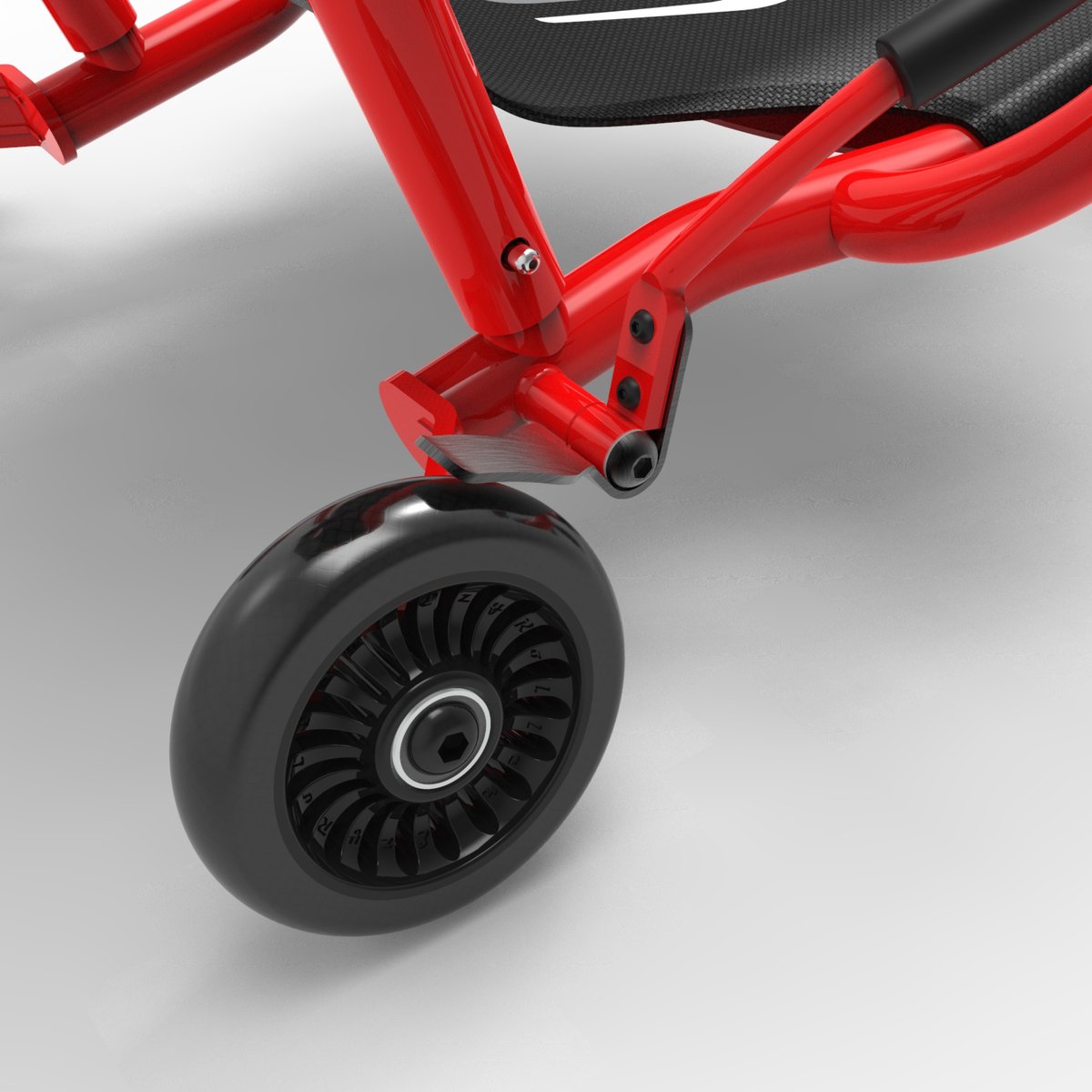 EzyRoller Classic X skelter - Waveroller voor kinderen 4 tot 14 jaar of 99 tot 137 cm - Verstelbare driewieler - Rood — afbeelding 3