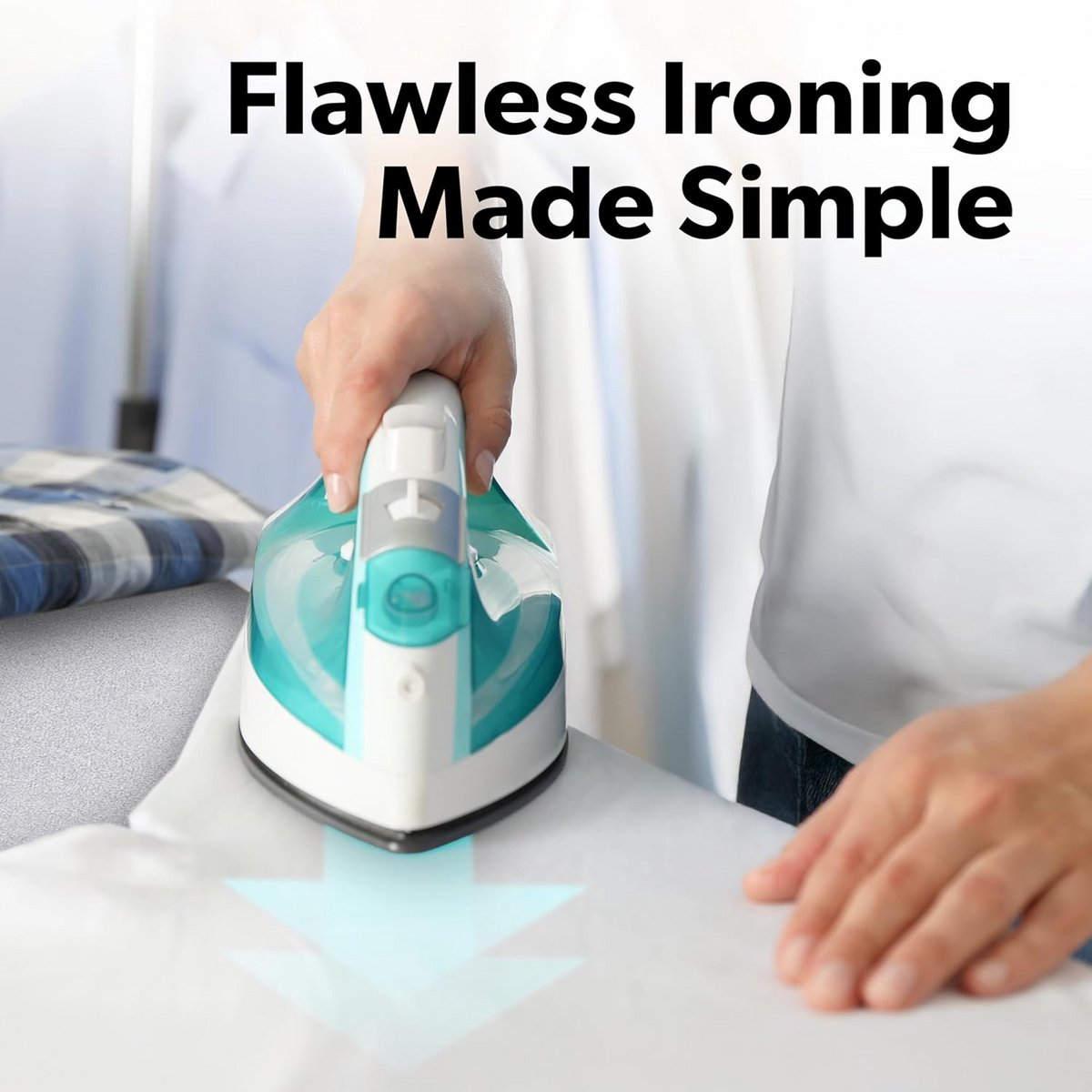 Extra Dikke Strijkplankhoes met Pad en Hittebestendige Coating voor Standaard Formaat