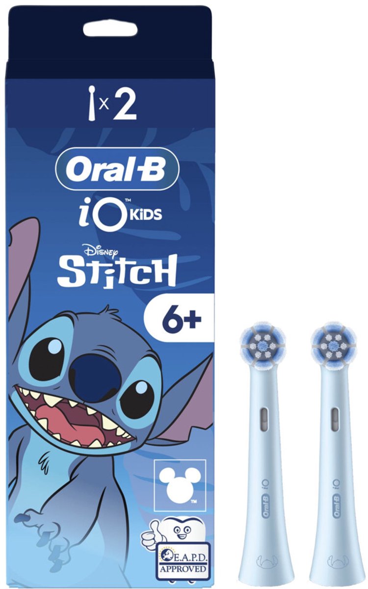 Oral-B iO Kids 6+ Disney Stitch opzetborstel voor elektrische tandenborstel - 2 stuks