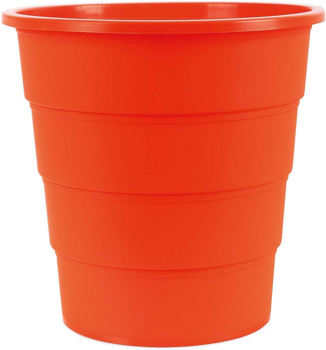 Ronde Prullenbak 16 Liter Kunststof Afvalbak voor Kantoor of Keuken - Oranje