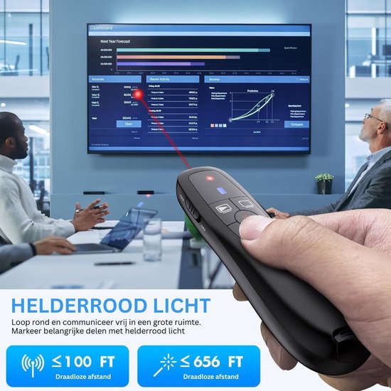 Presentatie Klikker - Draadloze Presenter - Pointer — afbeelding 5