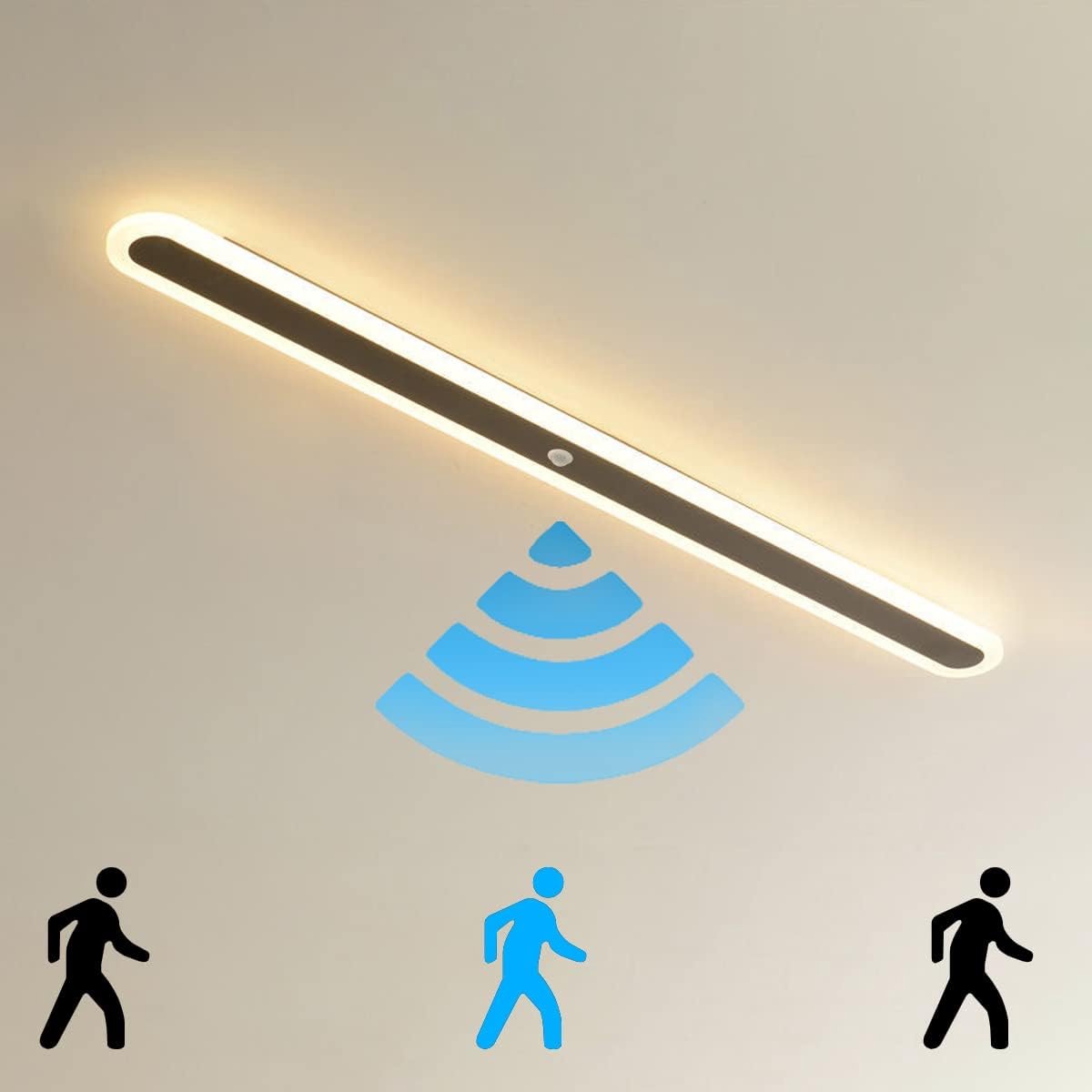 Moderne LED Plafondlamp met Bewegingssensor voor Binnen en Buiten - Warm Wit Licht