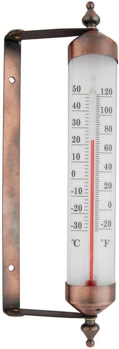 Thermometer Buiten - Raamkozijn Thermometer voor Binnen Aflezen - Celsus en Fahrenheit