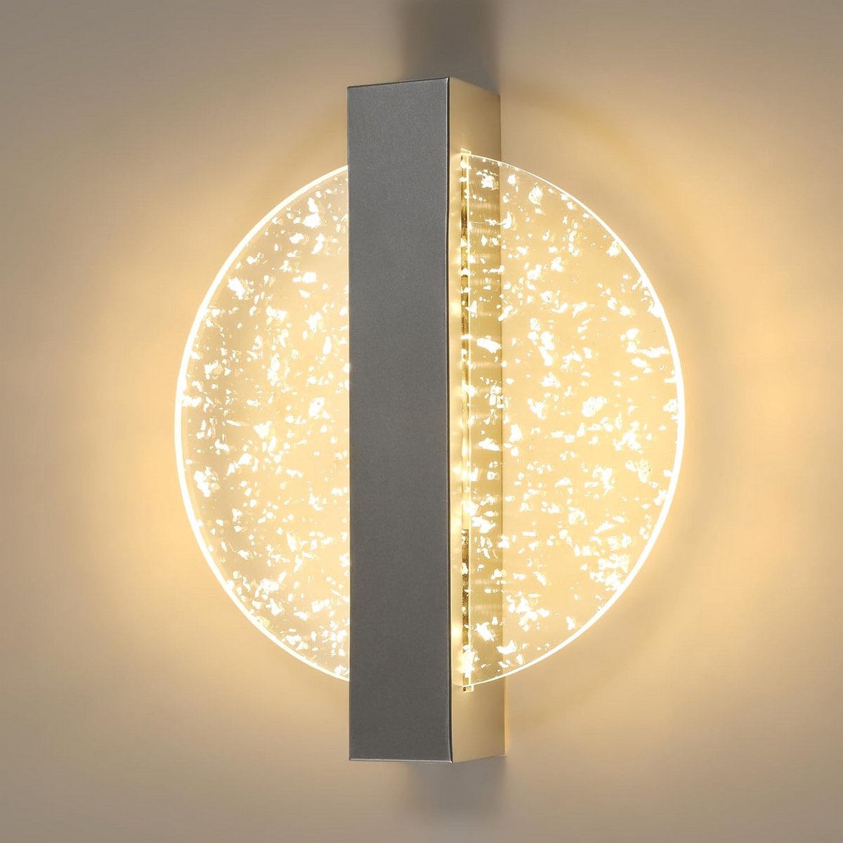 Moderne Ronde LED Wandlamp voor Binnen - Warm Wit Licht