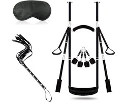 Aura® Sex Schommel - Sex Swing Extra Stevig – Seksschommel – Seksspeeltjes voor Koppel – Seks Schommel BDSM – Erotiek Toys - Vastbinden Vrouwen - Porno Schommel - Neuken - Sex Sling – Love Swing – Discreet Verpakt - Zwart - 32cm x 25cm x 11cm