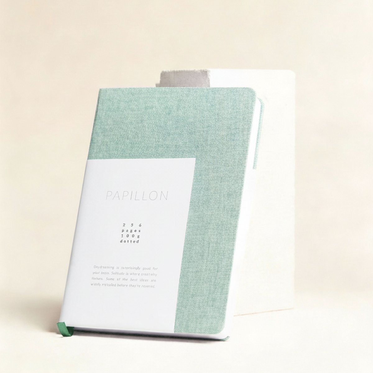 Dzukou Papillon - Notitieboek - A5 - Bullet Journal - Groen - Linnen Kaft