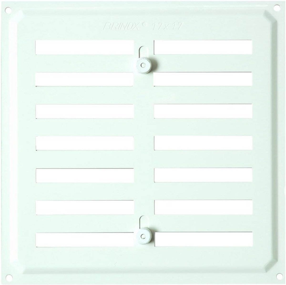 Verstelbaar Ventilatie Rooster met Jaloezie - Wit Ventilatiekanaal