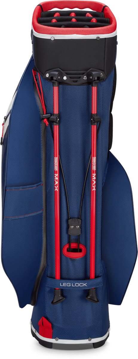 Big Max Dri Lite Hybrid Tour 2 - Waterwerende Golftas - Standbag - Navy Rood van Merkloos — afbeelding 4