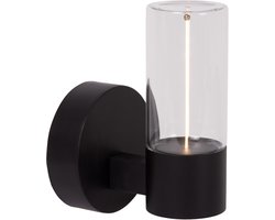 Lucide FILANI - Wandlamp Binnen/Buiten - LED - 1x6,5W 2700K - IP54 - Zwart - Essential