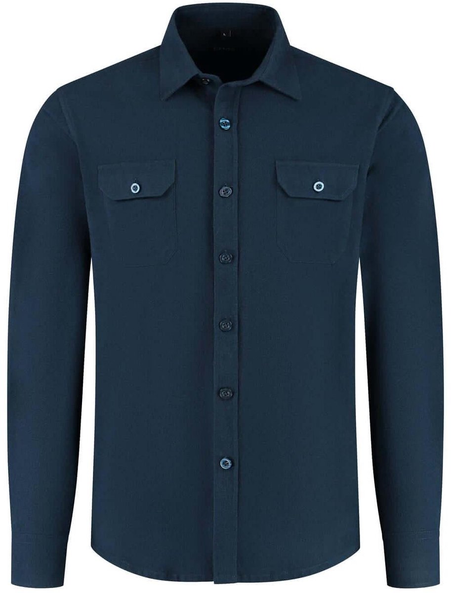 GENTS - Overshirt flannel - Katoen - Blauw - Maat M/M 39/40