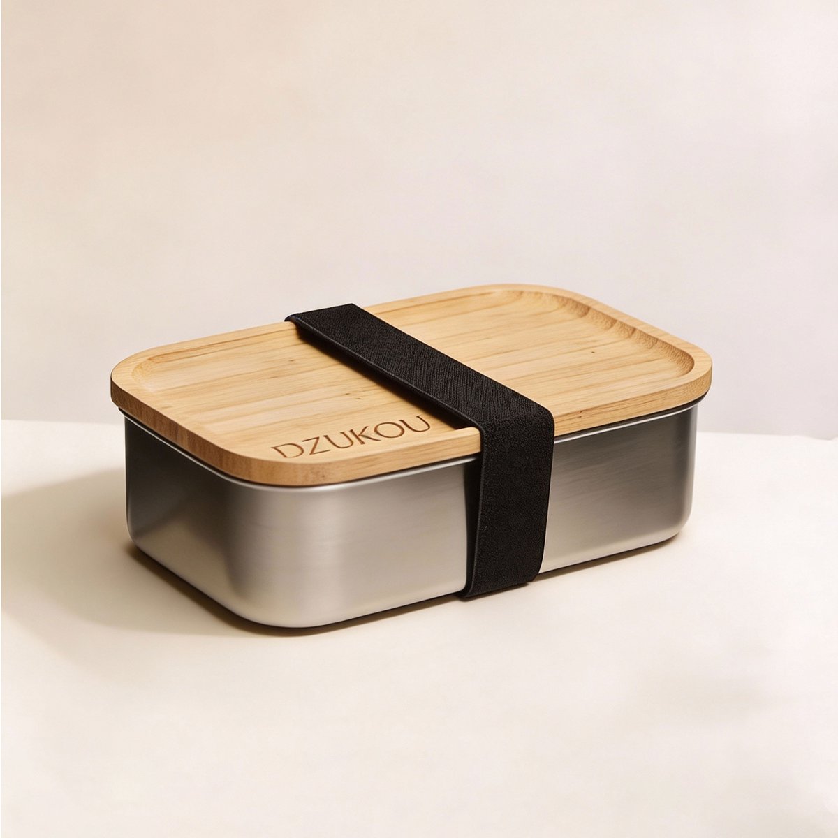 Dzukou Jim Corbett - Lunchbox - RVS - Bamboe - Met Vakjes - 800 ml