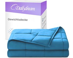 Dailydream Verzwaringsdeken voor volwassenen van 100% katoen, editie Blauw. 11 KG / 155x200cm