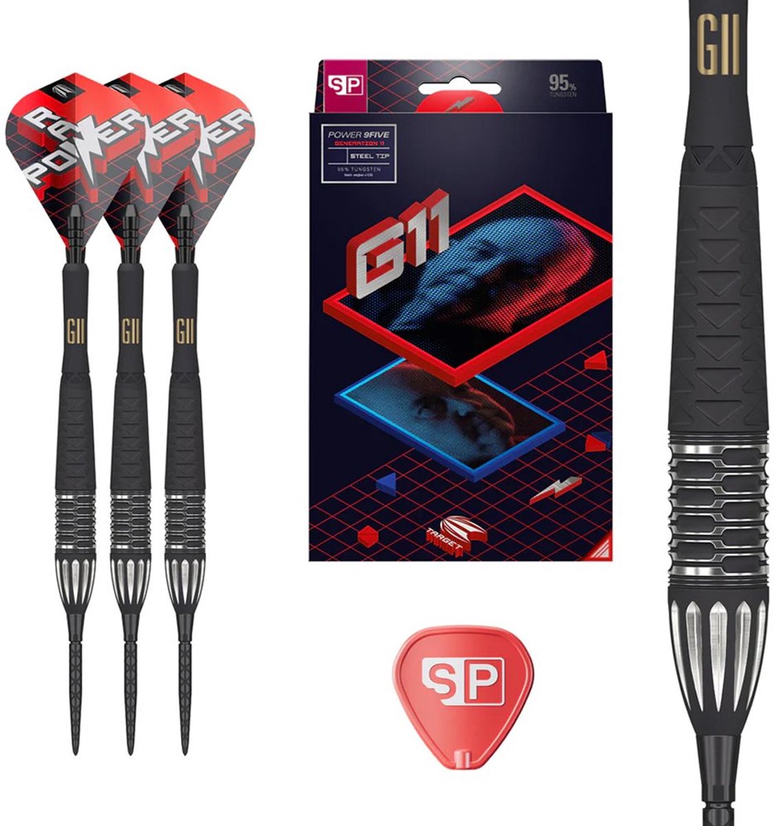 Target Phil Taylor Raw Power G11 Swiss Point 95% - Dartpijlen