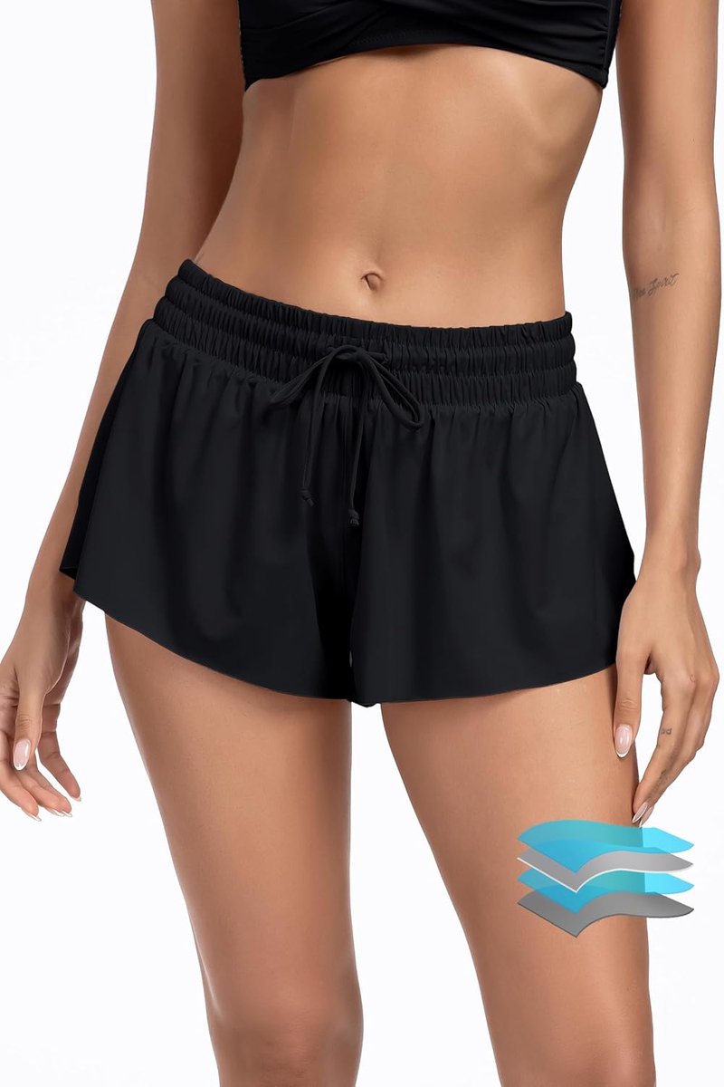 Menstruatie Zwemshorts & Rok 2-in-1 Lekvrij voor Dames en Tienermeisjes