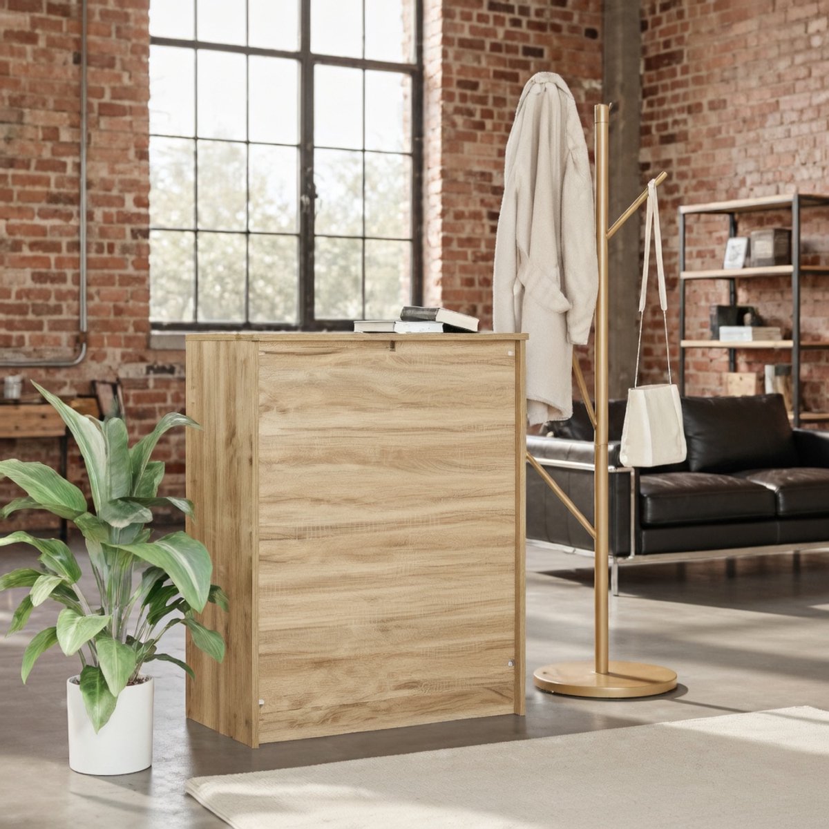 Stijlvol Sonoma Eiken Sideboard met Schubladen en Kast – Veelzijdige Opbergkast voor Woonkamer, Eetkamer en Home Office – Robuuste MDF Commode – novihome
