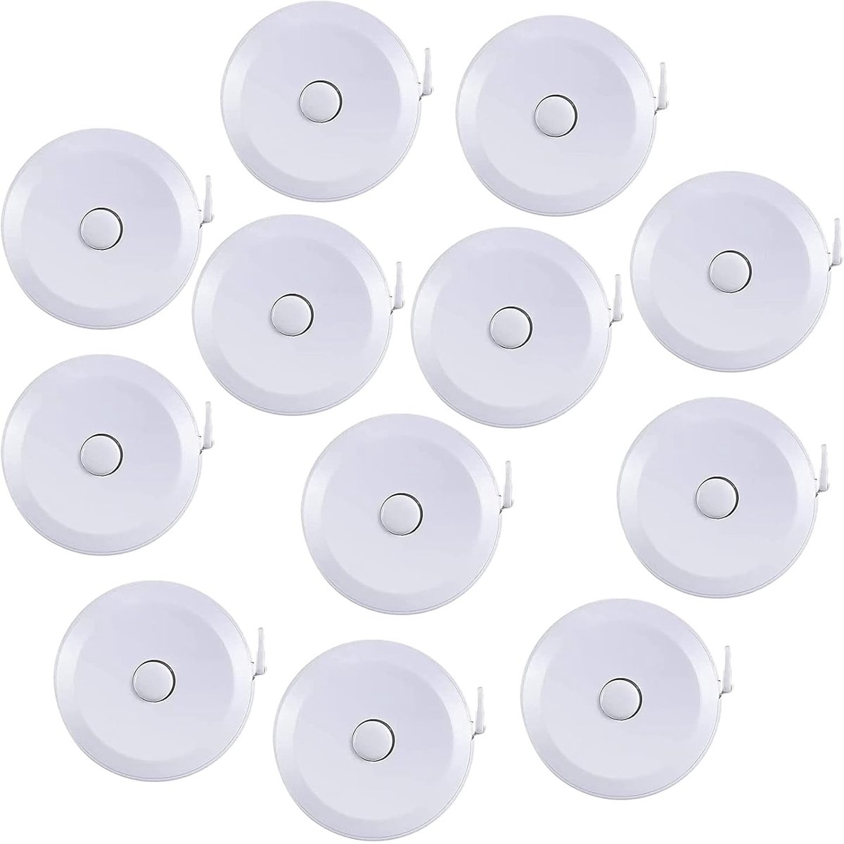 Meetlint Set - Zacht Meetlint - Lichaamsmeting - Intrekbaar Mechanisme - 150 cm - Wit