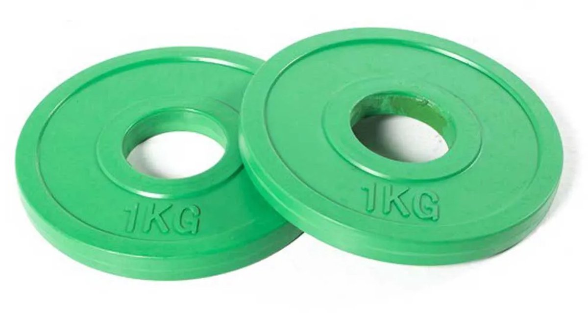 Olive Fractional Olympische Schijf 1kg Groen 1 kg