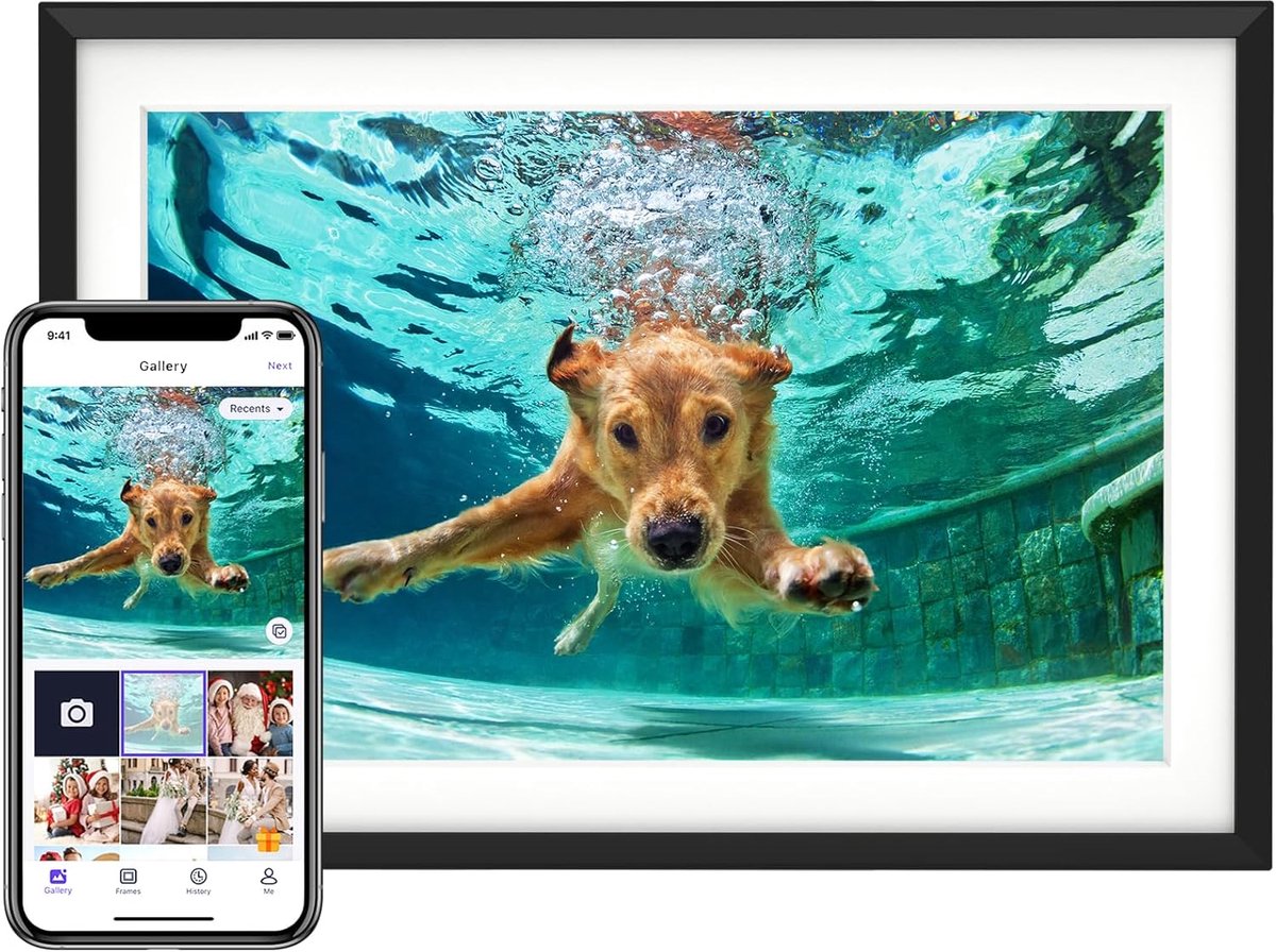 Digitale Fotolijst - Smart Display - Foto's Delen - 1280x800 IPS Touchscreen - 101 Inch