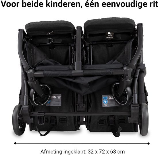 Novi Baby Scott V2 Duobuggy - All-terrain Wielen - XL Zonnekap van Novi Baby® — afbeelding 5