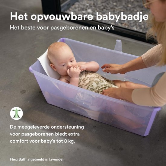 Baby badje met Standaard - Babybad Set Compleet - Voor Jongens en Meisjes - Babybadset — afbeelding 2