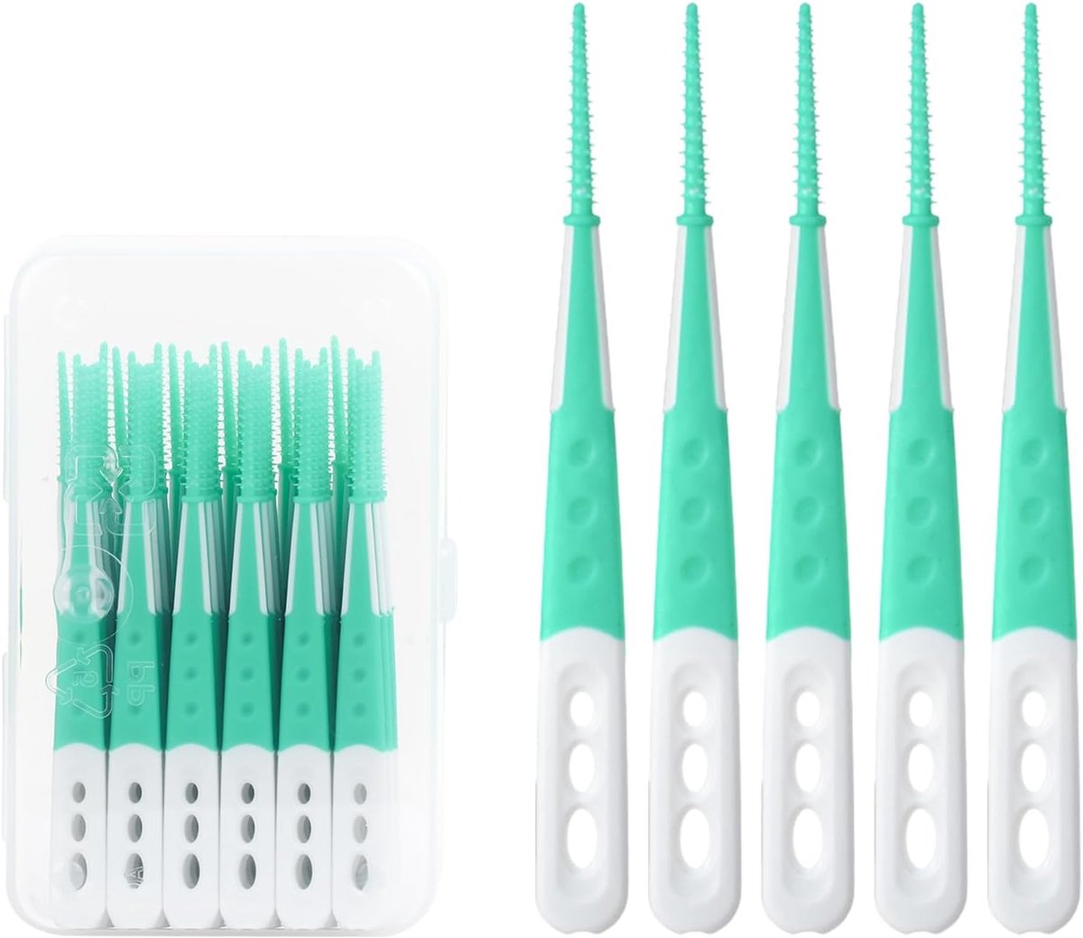 Interdentale borstels - Tandenstokers - Mondhygiëne - Extra zachte zijde - 05 mm
